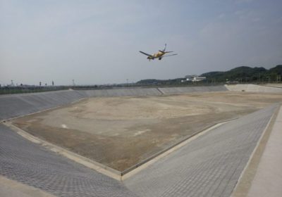 福岡空港月隈調節池護岸工工事