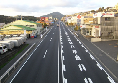 国道3号鞘ヶ谷地区舗装