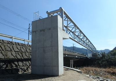 鍋渕橋水管橋架設工事 京築地区水道企業団